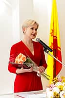 В отделе ЗАГС Канашского МО прошла торжественная церемония чествования золотого юбилея супругов Павловых (фото №8).