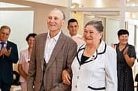 В отделе ЗАГС Канашского МО прошла торжественная церемония чествования золотого юбилея супругов Павловых (фото №9).