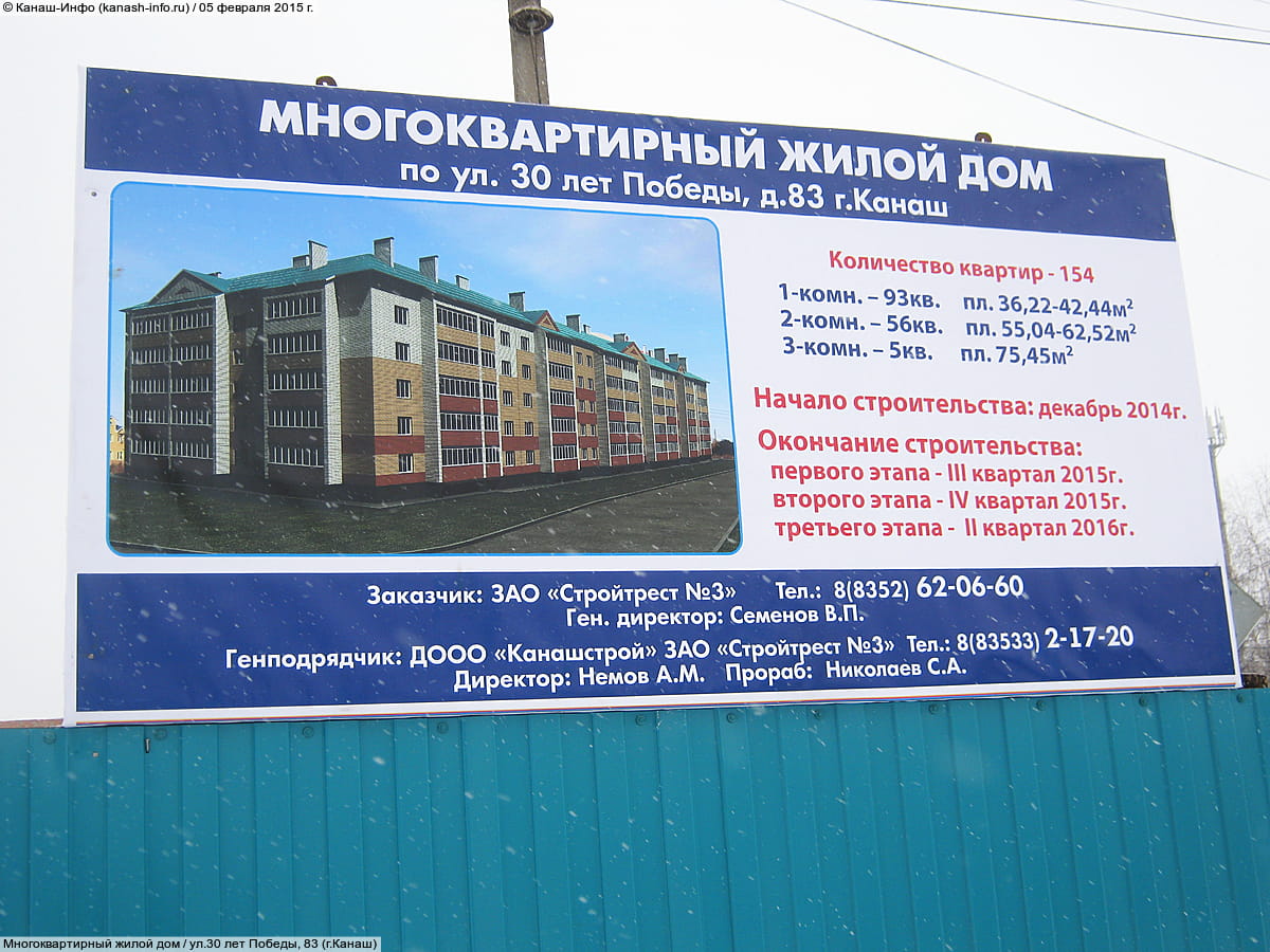 Многоквартирный жилой дом. 05 февраля 2015 (чт).