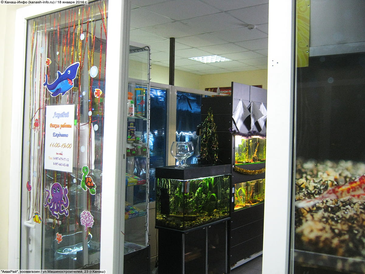 "АкваРай", зоомагазин.