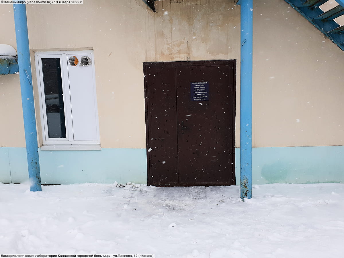 Бактериологическая лаборатория Канашской городской больницы. 19 января 2022 (ср).