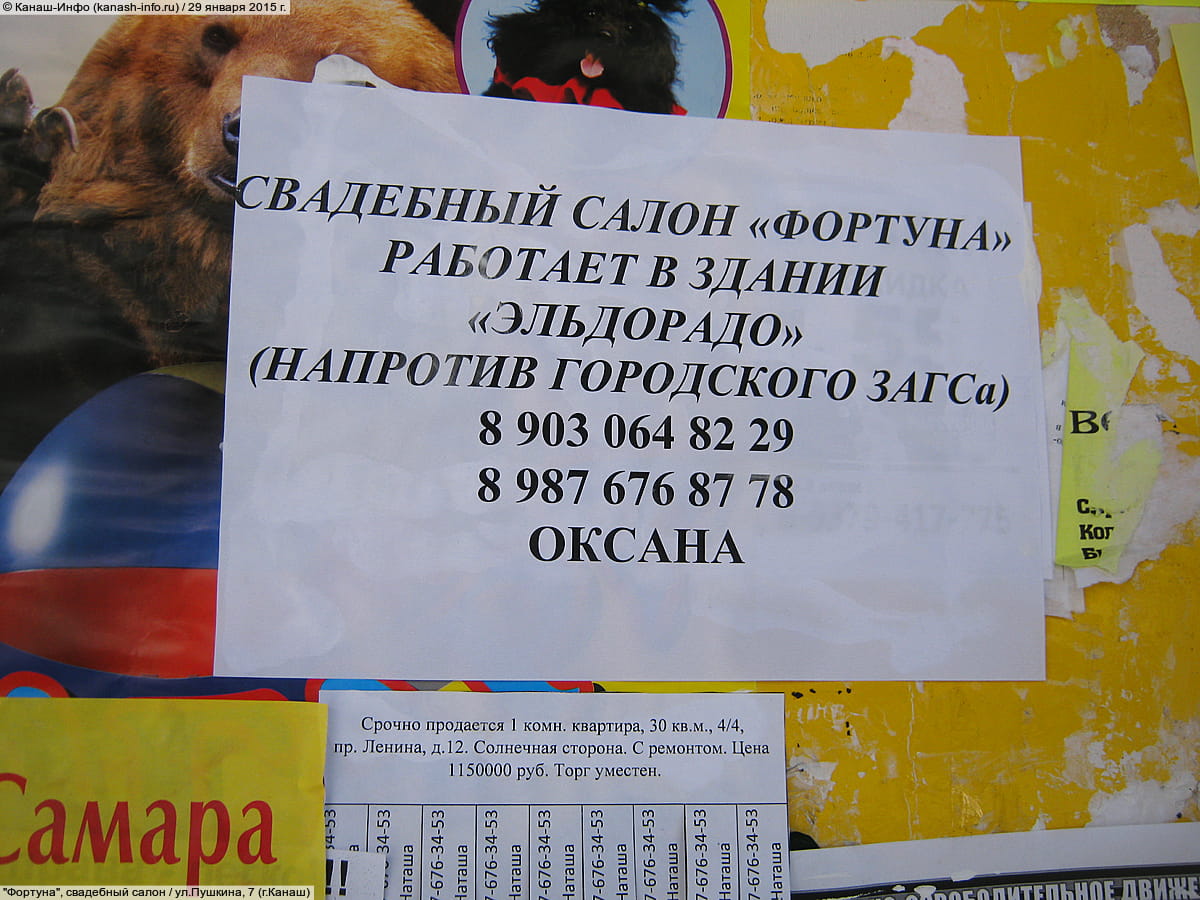 "Фортуна", свадебный салон. 29 января 2015 (чт).