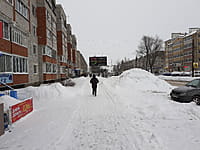 Улица Кооперативная (г. Канаш). 19 января 2022 (ср).