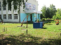 Школьная площадка "Деревенский дворик". 14 августа 2014 (чт).