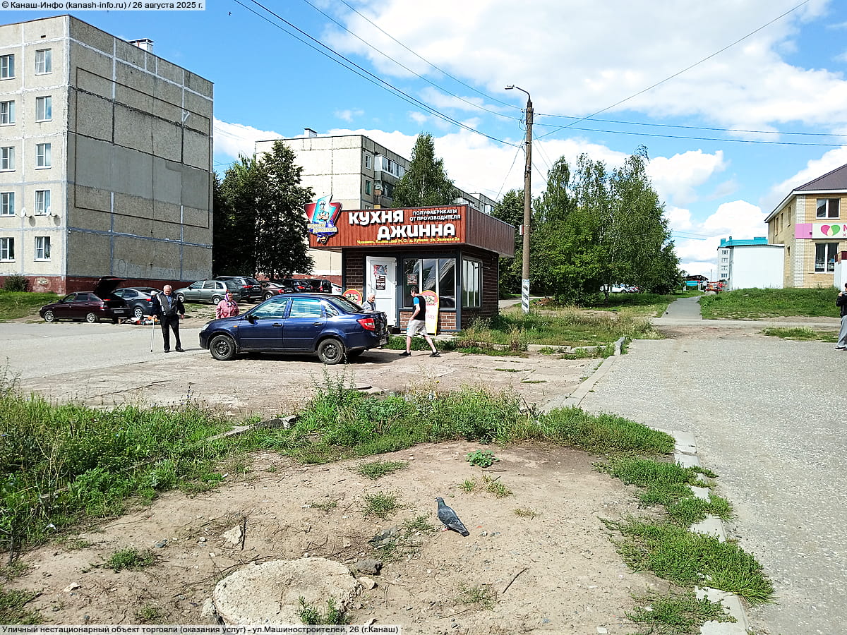 Уличный нестационарный объект торговли (оказания услуг). 26 августа 2025 (вт).