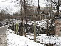 Пешеходный мост через ручей. 05 апреля 2014 (сб).