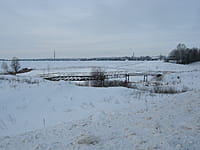 Пешеходный мост через реку Оржинар. 23 января 2014 (чт).