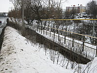Пешеходный мост через реку Аниш. 15 февраля 2014 (сб).