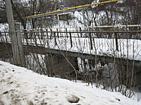Пешеходный мост через реку Аниш. 15 февраля 2014 (сб).