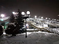 Пешеходный мост через железную дорогу. 18 января 2022 (вт).