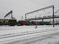 Пешеходный мост через железную дорогу. 19 января 2022 (ср).