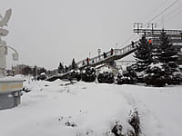 Пешеходный мост через железную дорогу. 19 января 2022 (ср).