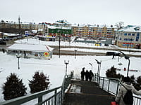 Пешеходный мост через железную дорогу. 02 января 2025 (чт).