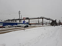 Пешеходный мост через железную дорогу. 18 января 2022 (вт).