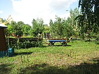 Школьная площадка "Деревенский дворик". 14 августа 2014 (чт).