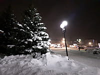 Сквер у железнодорожного вокзала. 18 января 2022 (вт).