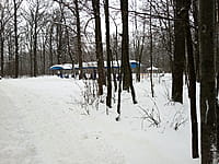 Спортивная площадка с тренажёрами. 02 января 2025 (чт).