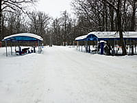 Спортивная площадка с тренажёрами. 02 января 2025 (чт).