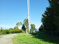 Вышка станции оператора сотовой связи. 01 сентября 2025 (пн).