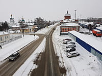 Улица Железнодорожная (г. Канаш). 18 января 2022 (вт).