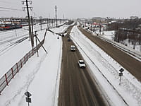 Улица Железнодорожная . 18 января 2022 (вт).