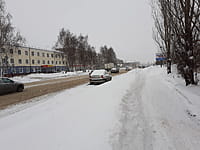 Улица Железнодорожная (г. Канаш). 19 января 2022 (ср).