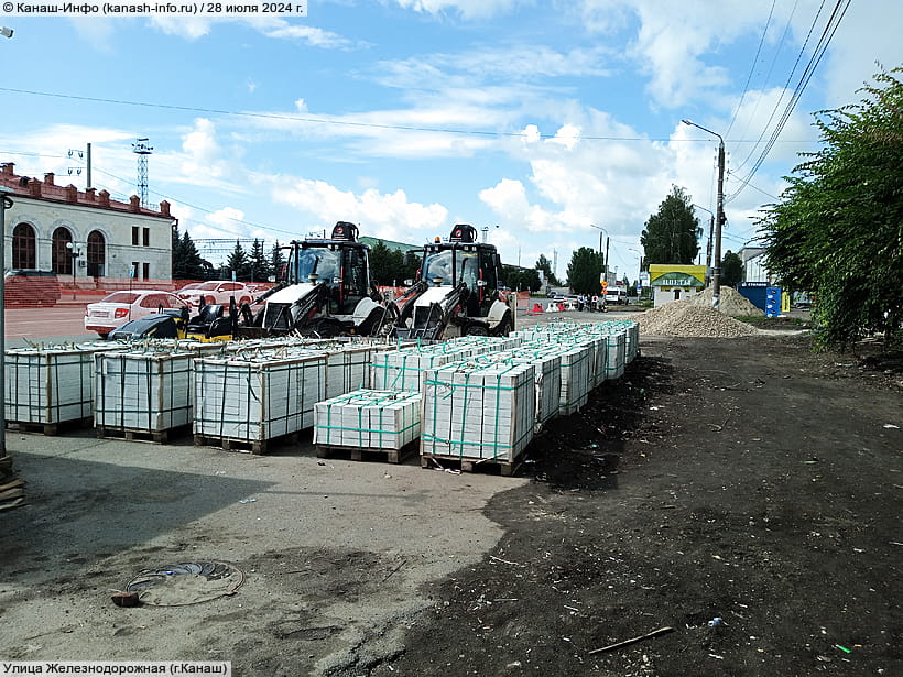 Улица Железнодорожная (г. Канаш). 28 июля 2024 (вс).