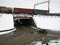 Железнодорожный мост (путепровод). 12 января 2014 (вс).